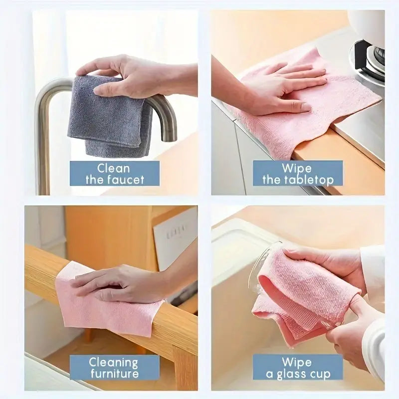 Microfiber Cleaning Cloth Roll (75pieces)